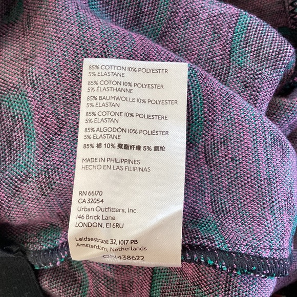 Maeve by Anthropologie The Margot Kick Flare Cropped Pants Stretch Geometric - Picture 11 of 14